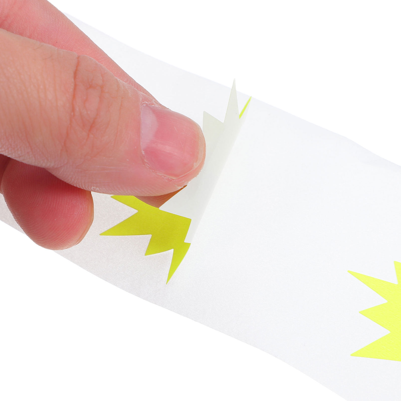 Yard Sign Blank - 200Pcs Fluorescent Burst Shape Price Stickers