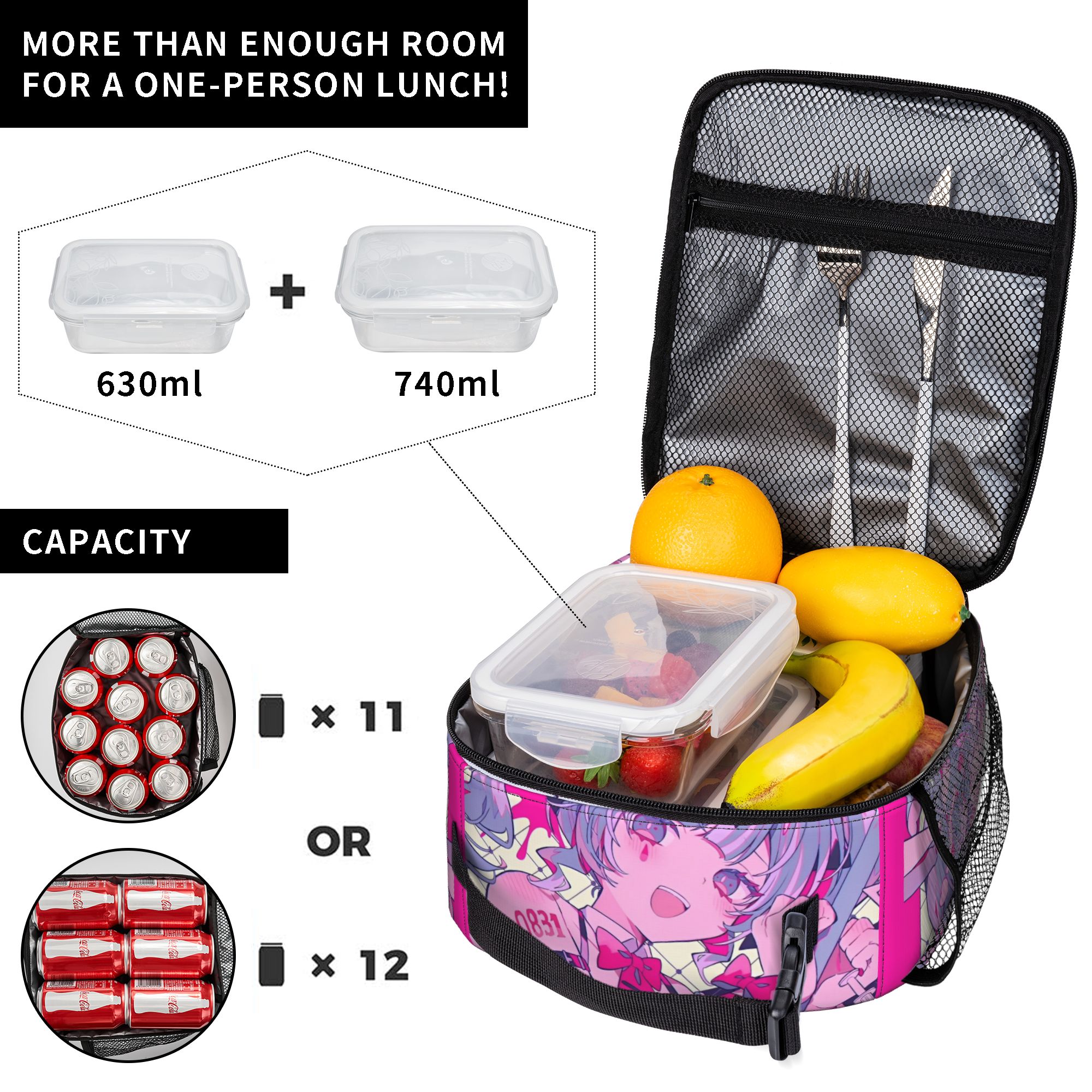 Hatsune Miku  Insulated Lunch  - Tote Bag Sublimation ulasan dan harga