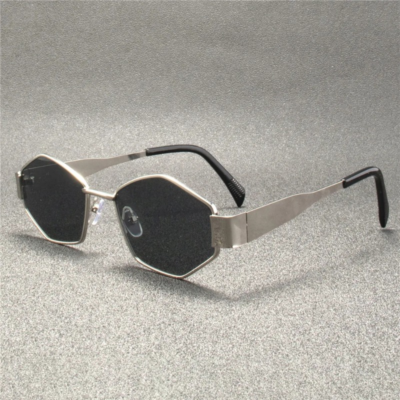 Vintage Punk Style Sunglasses  - Metal Photo Panel ulasan dan harga