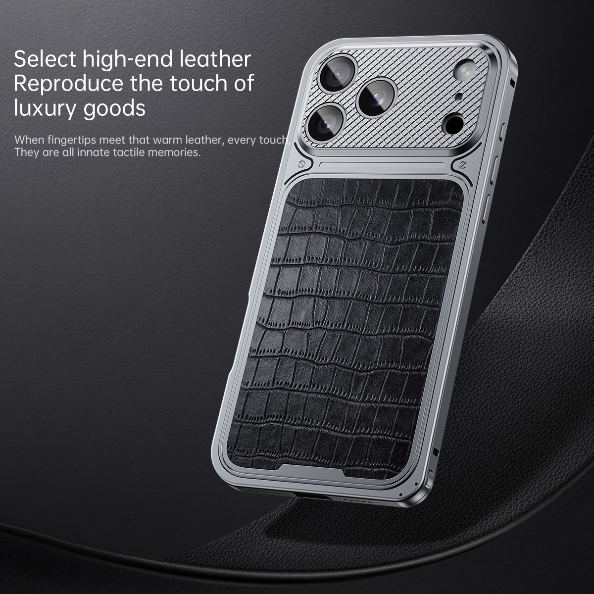 High End Crocodile Leather Pat - Metal Photo Panel ulasan dan harga