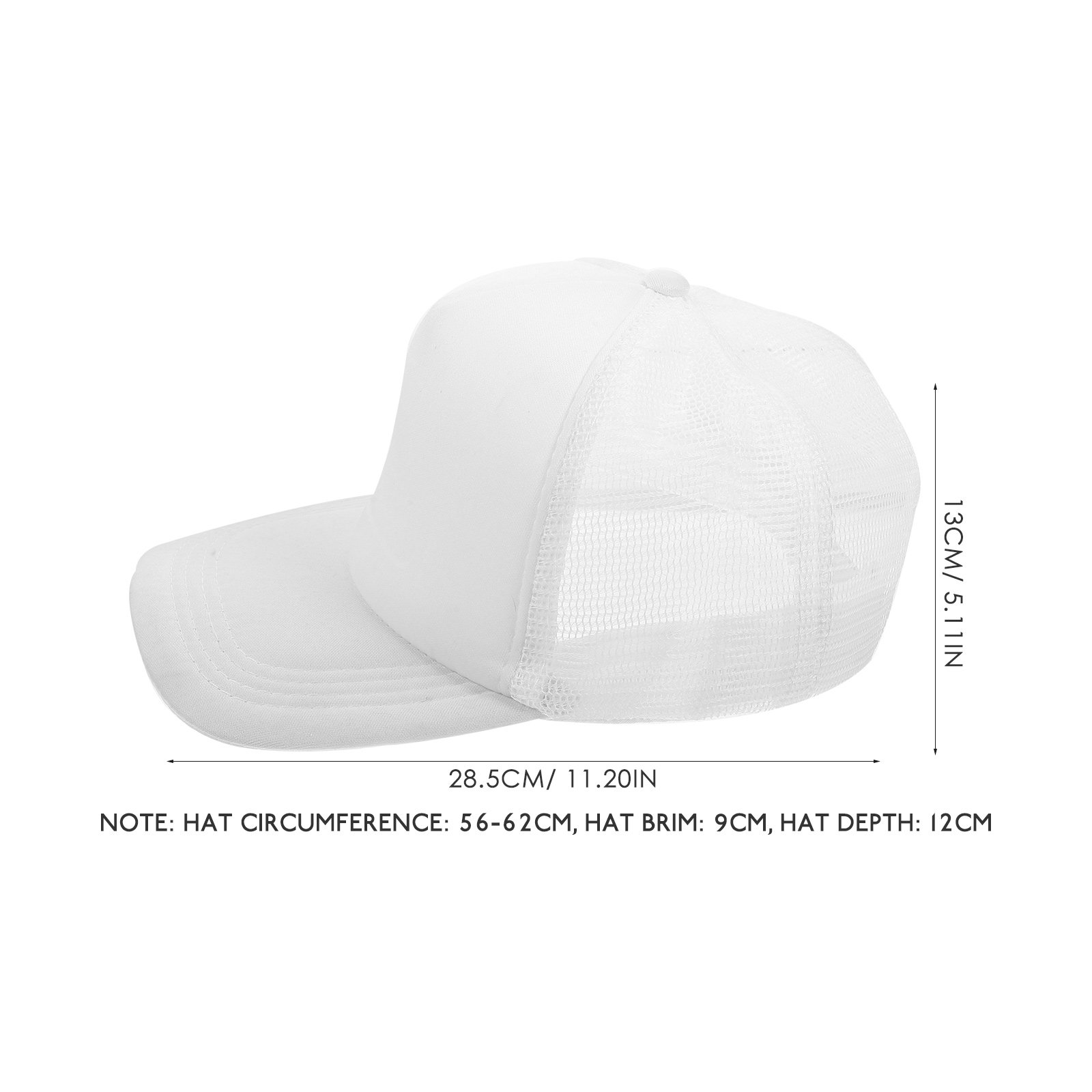10Pcs Blank Baseball Caps Mesh - Hat Sublimation Blank ulasan dan harga