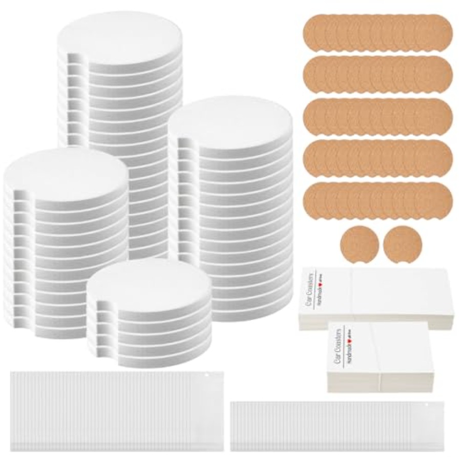 312 Pcs Ceramic Car Coasters 2 - Coaster Sublimation Blank ulasan dan harga