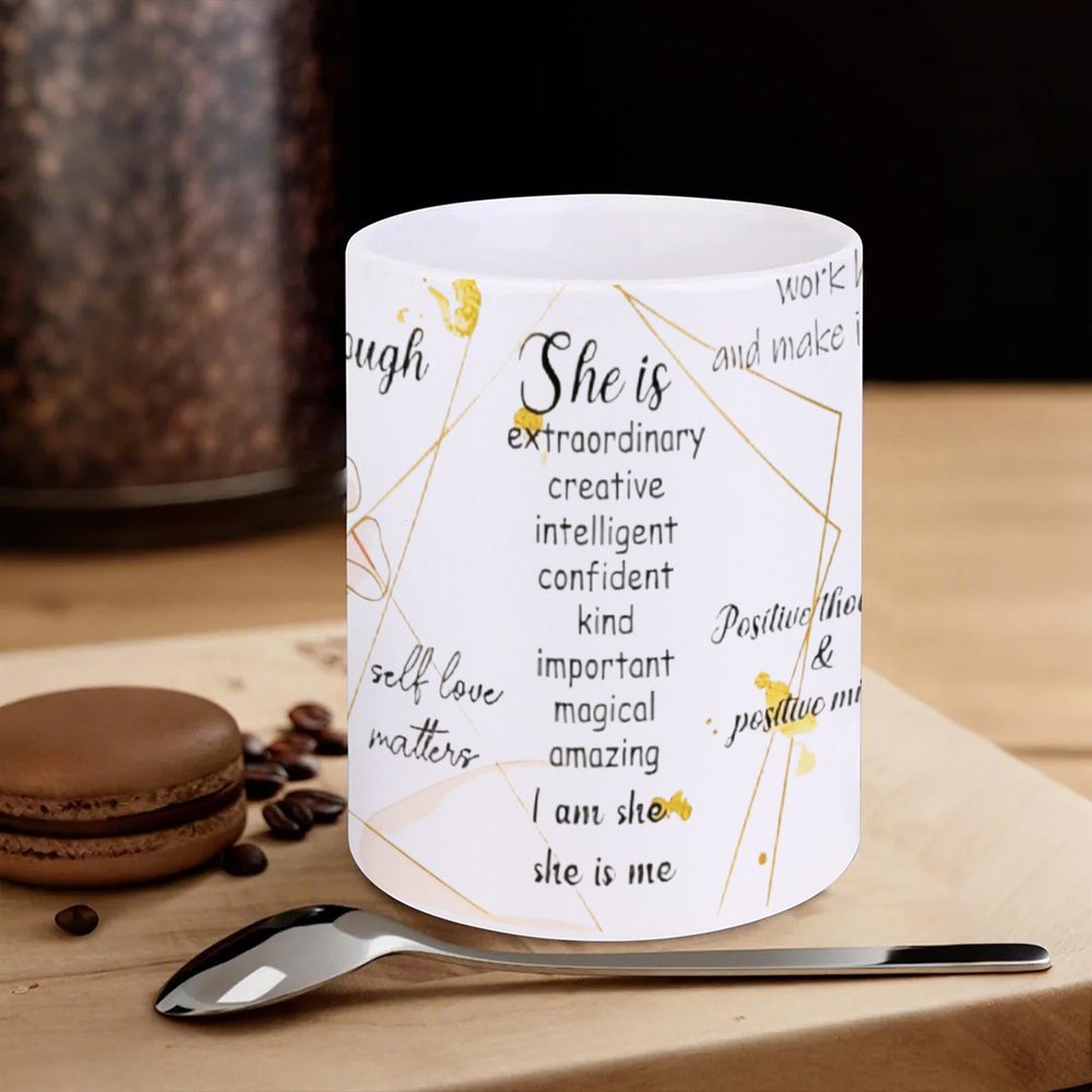 A Poster With A Quote About Sh - Sublimation Mug White ulasan dan harga
