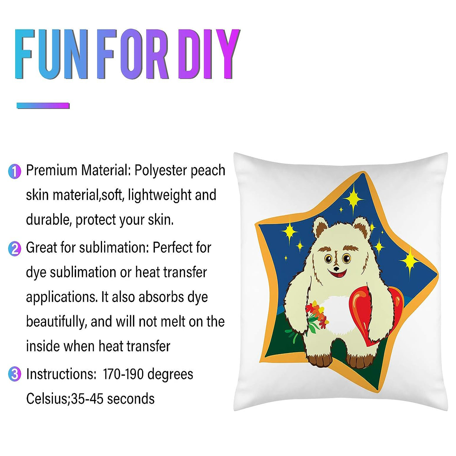 4Pcs Sublimation Blanks Throw  - Pillow Cover Sublimation ulasan dan harga